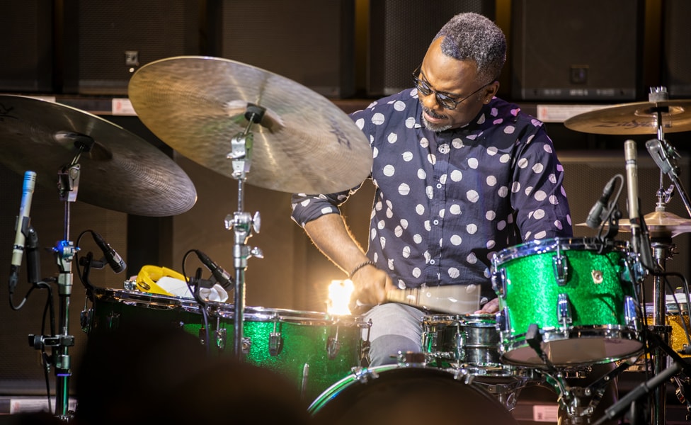 Nate Smith Playing Ludwig Kit On-stage at Guitar Center Hollywood