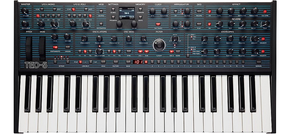 Oberheim TEO-5 Compact 5-Voice Polyphonic Synthesizer
