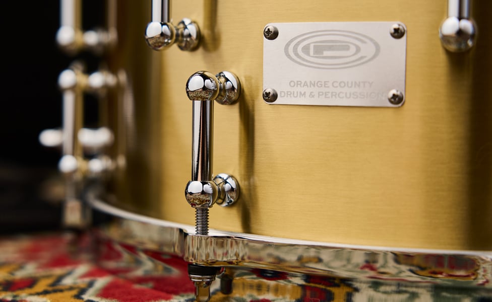 Orange Country Drum & Percussion Bell Brass Snare Drum Tube Lugs