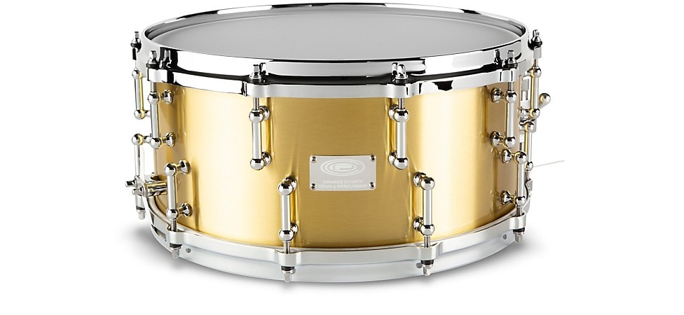 Orange Country Drum & Percussion Limited-Edition Bell Brass Snare Drum with Tube Lugs 14x6.5in