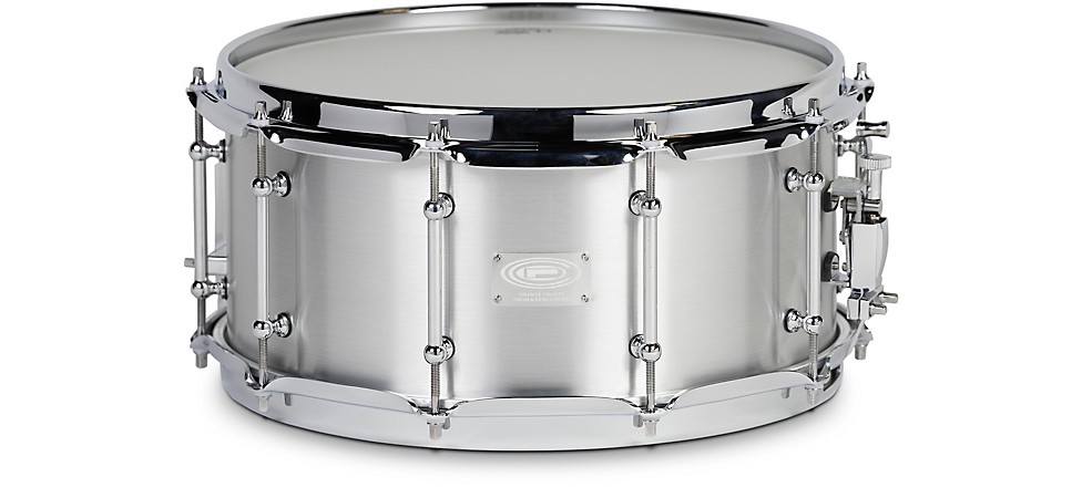 Orange County Drum & Percussion 14x6.5 Raw Aluminum Snare Drum with Roundover Hoops