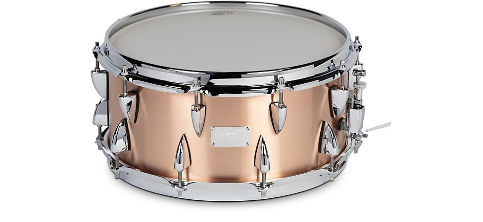 Orange County Drum & Percussion 14x6.5 Raw Copper Snare Drum with Roundover Hoops