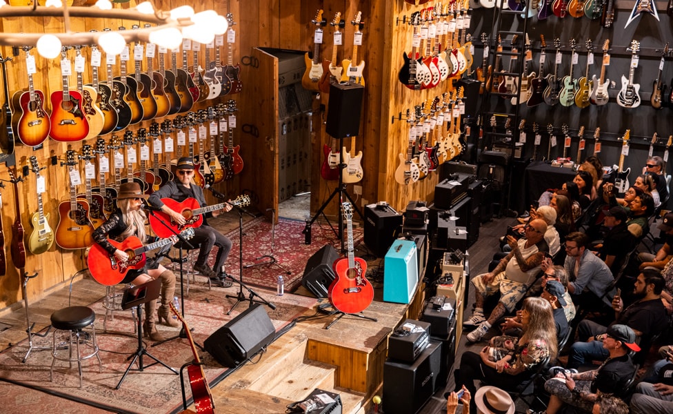 Orianthi On-Stage at Guitar Center Hollywood