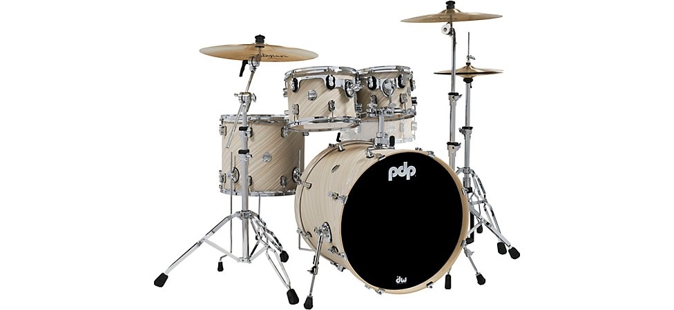 PDP by DW Concept Maple 4-Piece Shell Pack With Chrome Hardware Twisted Ivory