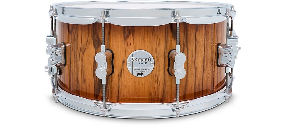 PDP by DW Concept Maple Exotic Snare Drum 14x6.5 Black Limba