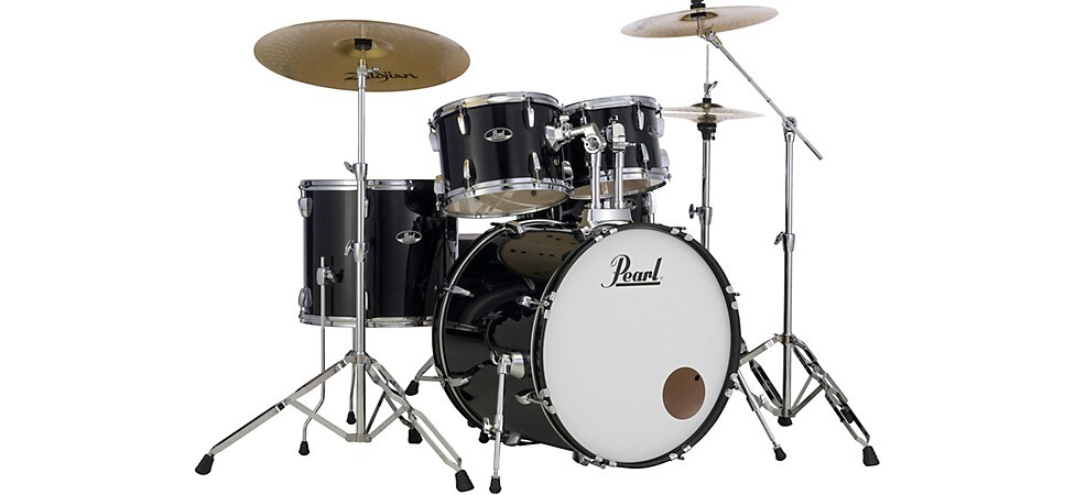 Pearl Roadshow 5-Piece Drum Set with Hardware and Zildjian Planet Z Cymbals