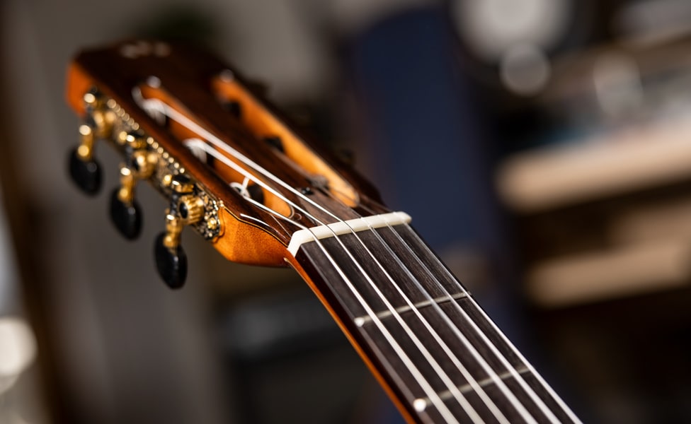 Córdoba Stage's Fingerboard, Nut and Headstock