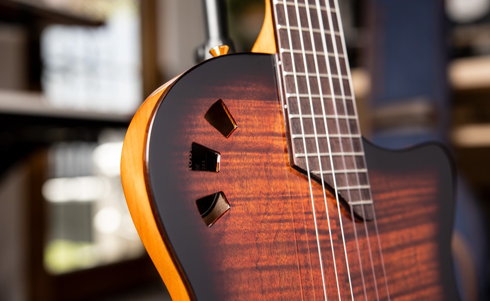 Córdoba Stage's Soundhole and Chambered Body