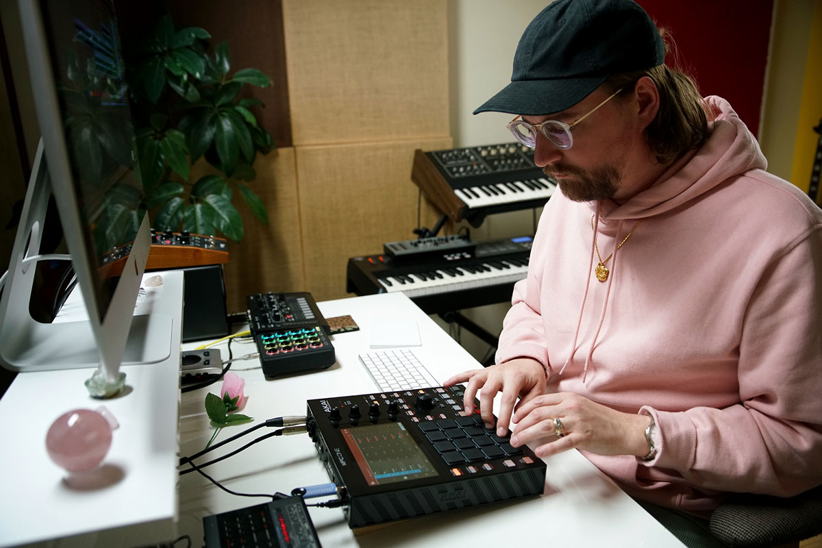 Machinedrum for Guitar Center with the Akai MPC One.