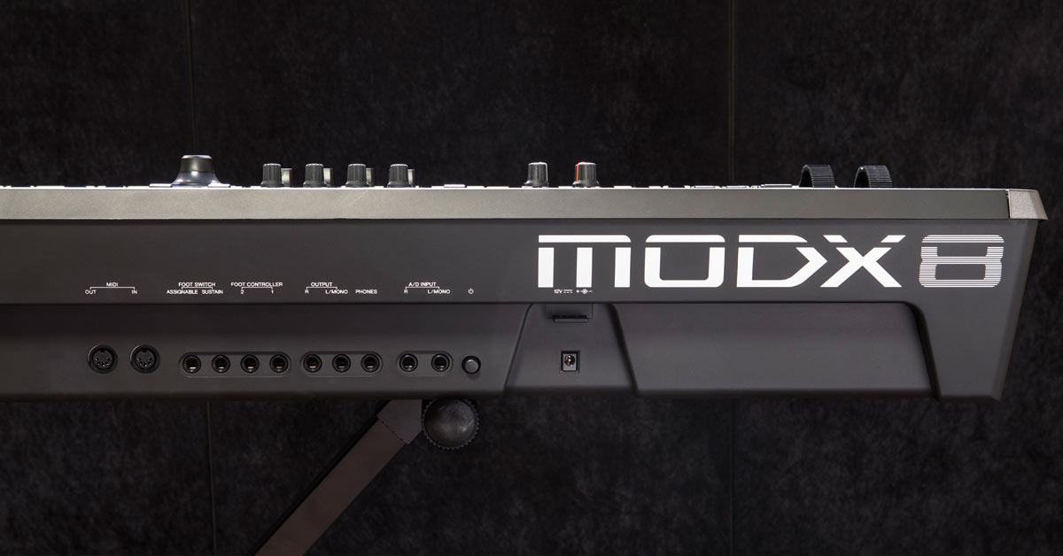Yamaha MODX Rear Panel - Inputs and Outputs