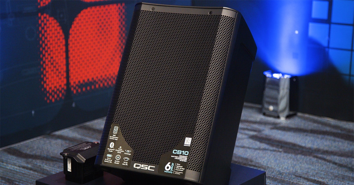 Spotlight on the QSC CB10 Battery-Powered Portable Loudspeaker