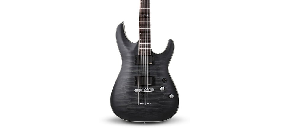 Schecter Guitar Research C-1 Platinum in Translucent Black