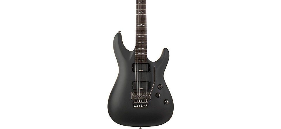 Schecter Guitar Research Demon-6 FR Electric Guitar in Satin Aged Black