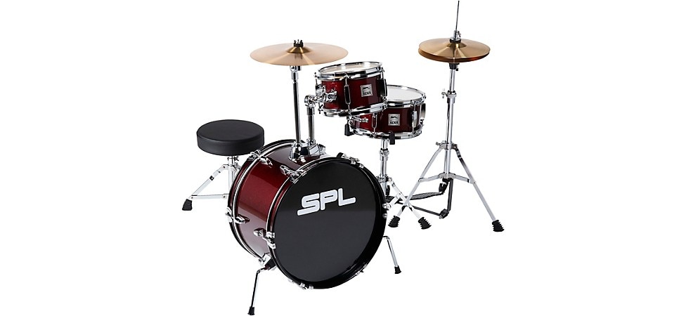 Sound Percussion Labs Lil' Kicker 3-Piece Junior Drum Set Dark Red