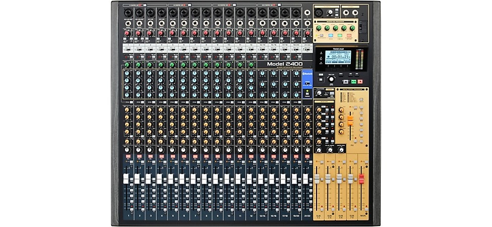 TASCAM Model 2400 24-Channel Multitrack Recorder with Analog Mixer & USB Interface