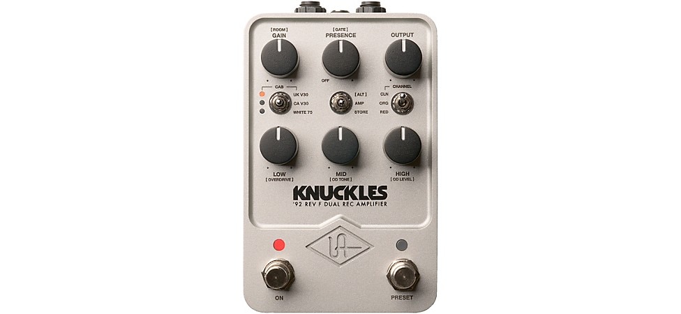 UAFX Knuckles '92 Rev F Dual Rec Amplifier Effect Pedal