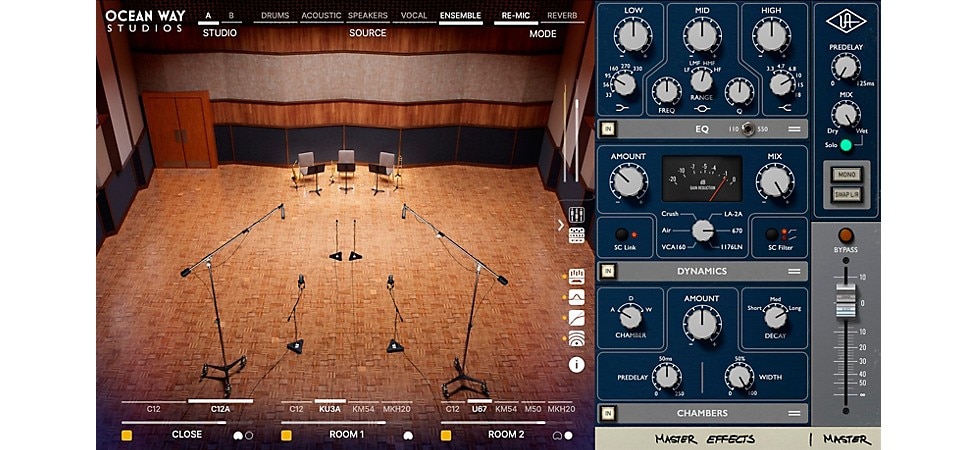 Universal Audio Ocean Way Studios Deluxe Reverb Plug-in