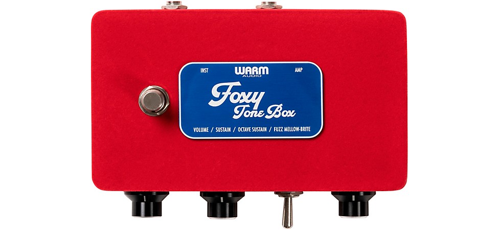 Warm Audio Foxy Tone Box Octave Fuzz Effects Pedal in Limited-Edition Red