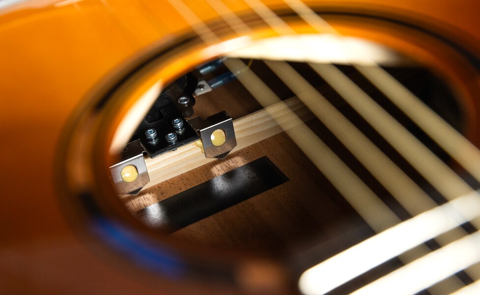 Yamaha TransAcoustic TAG3 C Actuator Inside Soundhole