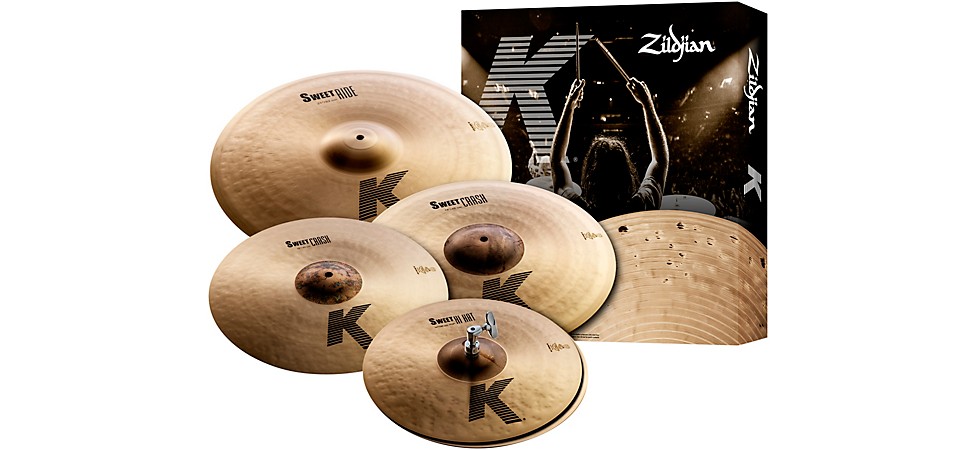 Zildjian K Sweet Cymbal Pack 14", 16", 21" With Free 18" Crash