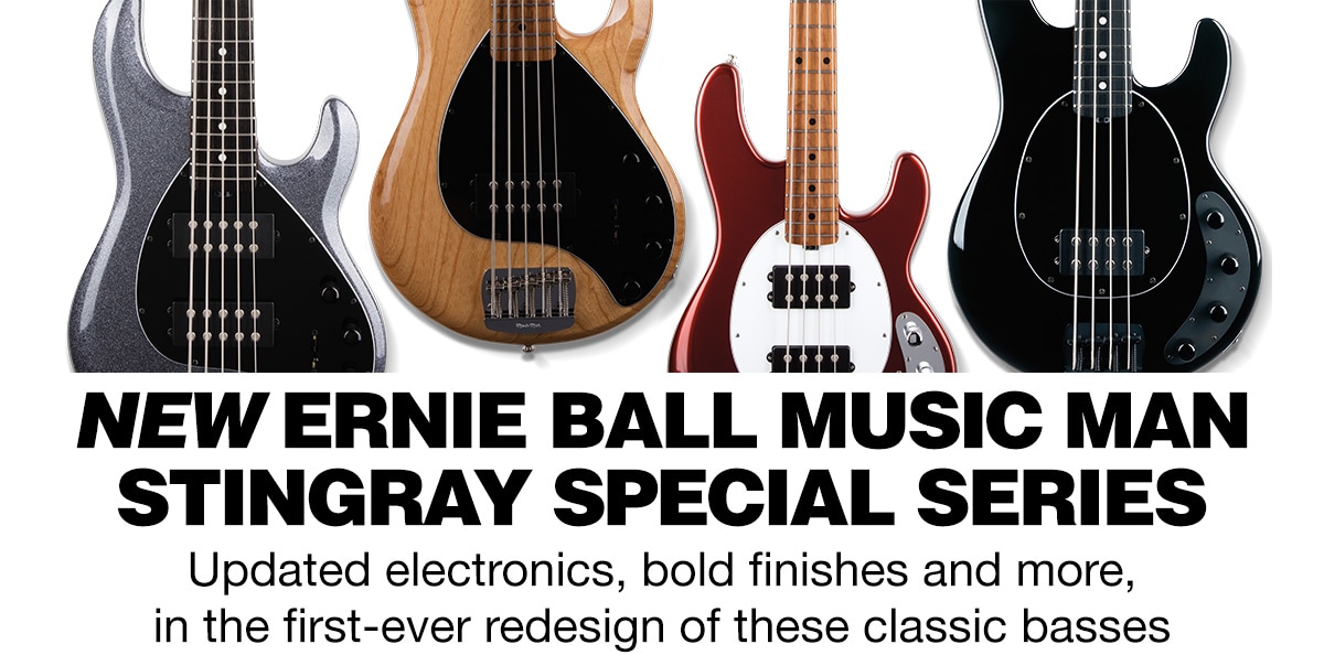 New ernie ball music man stingray special series