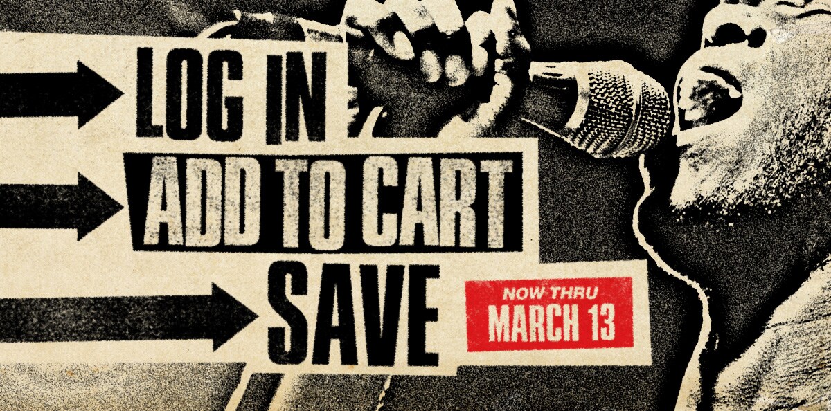 Log in, add to cart, save. Now thru March 13.