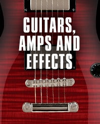 Guitars, amps and effects.