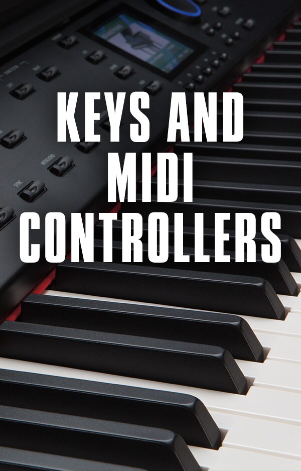 Keys and MIDI controllers.