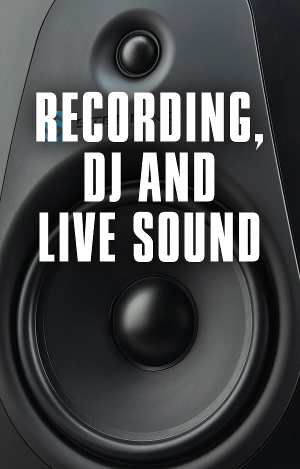 Recording, DJ and live sound.