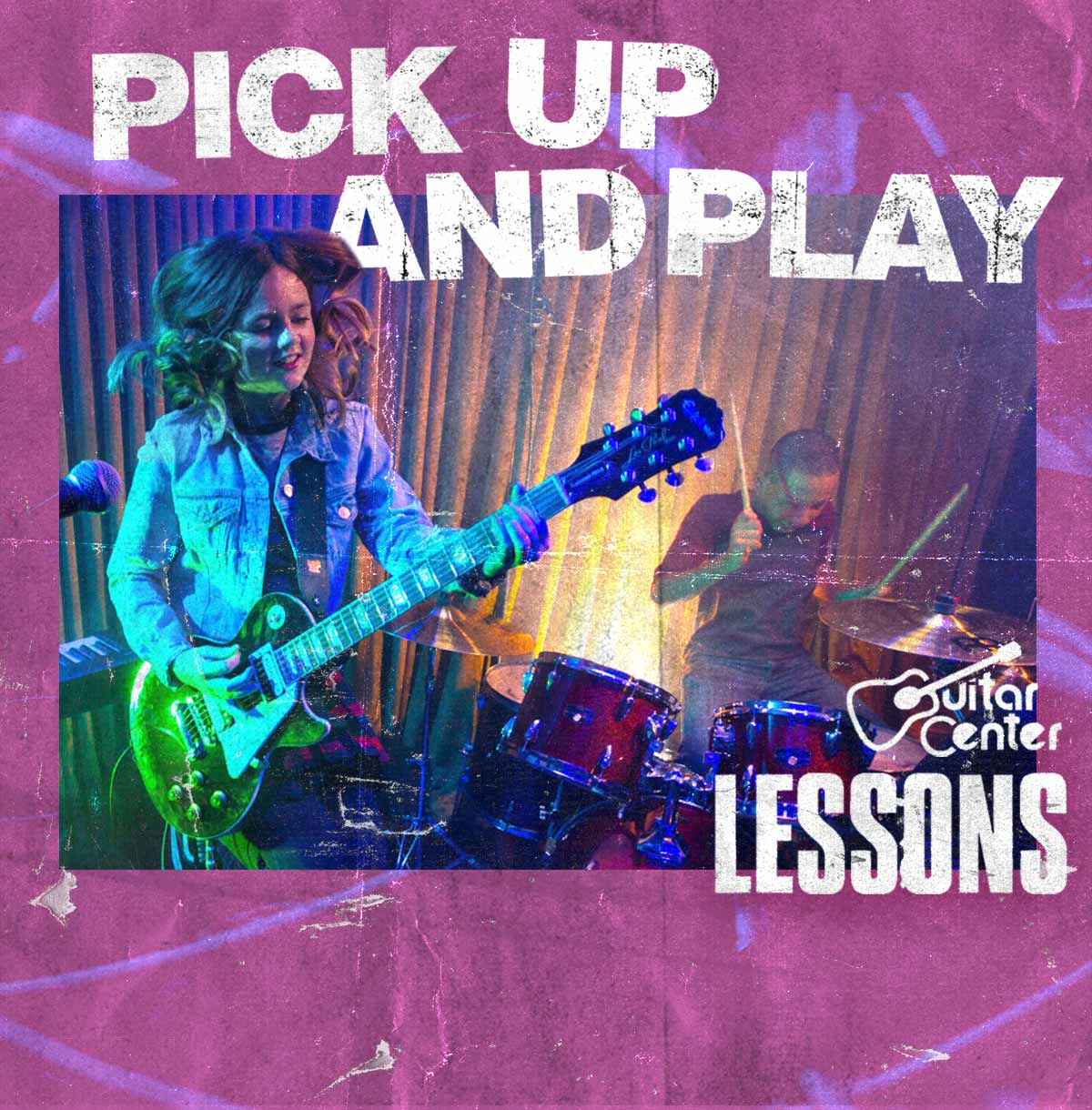 Pick up and play. Guitar Center lessons.