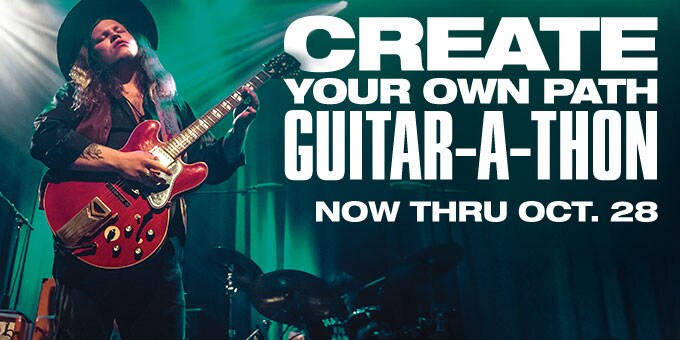 Create your own path. Guitar-A-Thon.