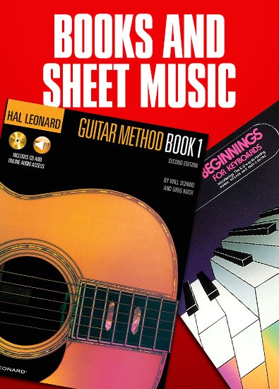 Books and sheet music.