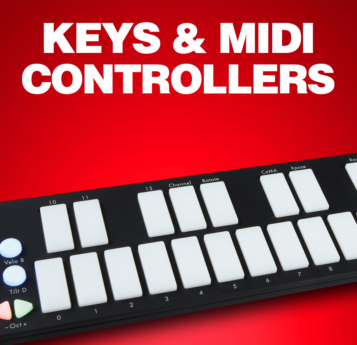 Keys and midi controllers