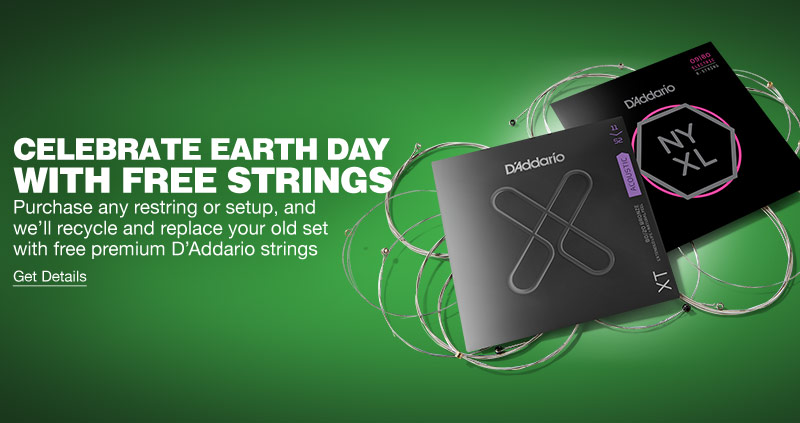 Guitar Center and D'Addario Partner for COVID-Safe Earth Day Recycling