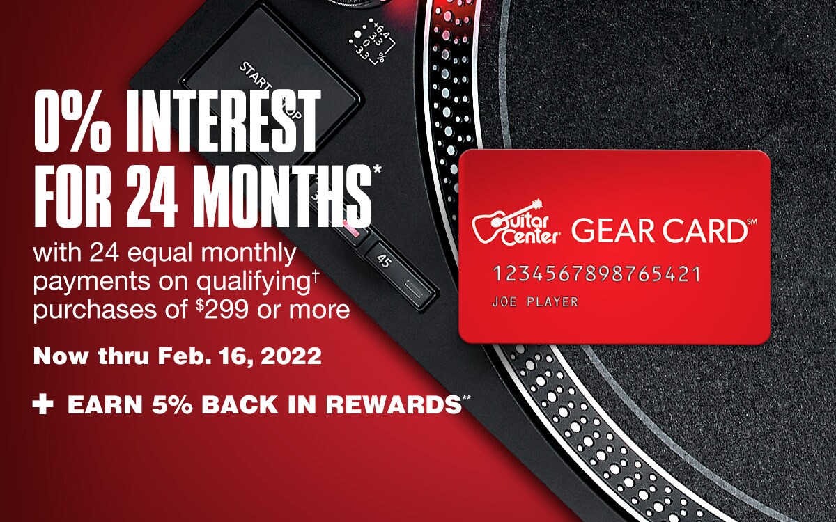 0% interest for 24 months* on select brand* purchases of $299 or more with 24 equal monthly payments required