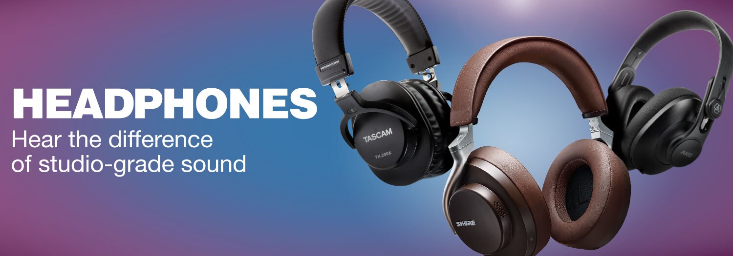 Headphones. Hear the difference of studio-grade sound.