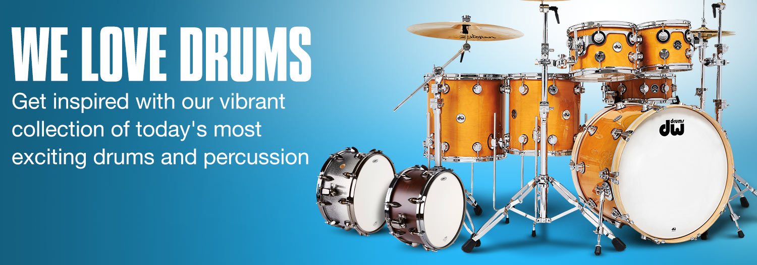 We Love Drums. Get inspired with our vibrant collection of today's most exciting durms and percussion
