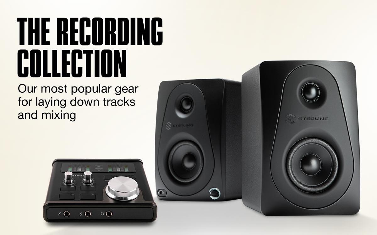 The recording collection. Our most popular gear for laying down tracks and mixing