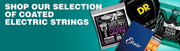 Shop Out Selection of Coated Electric Strings.