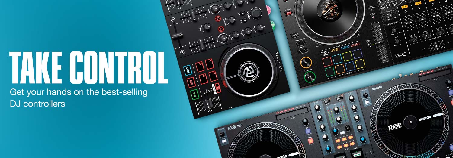 Take Control. Get your hands on the best-selling DJ controllers.