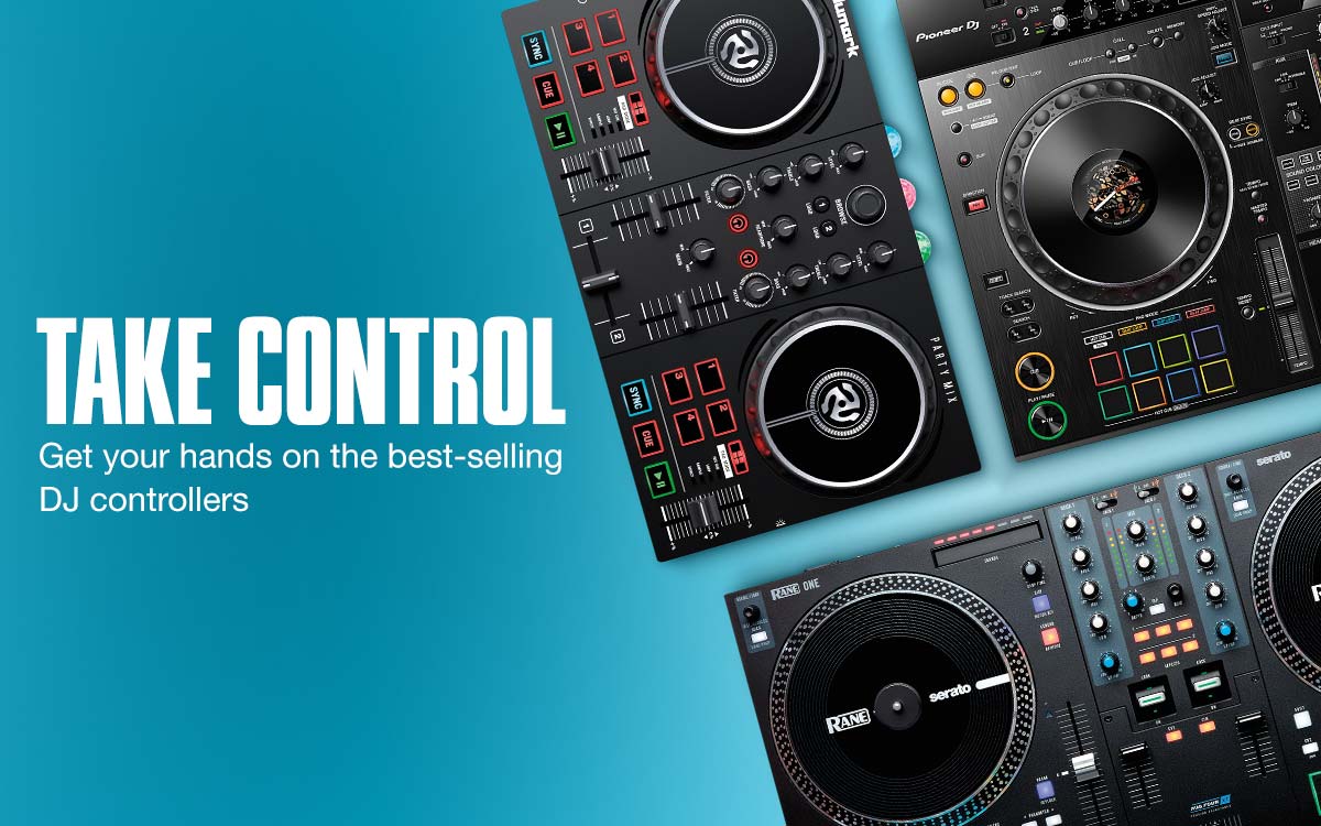 Take Control. Get your hands on the best-selling DJ controllers.