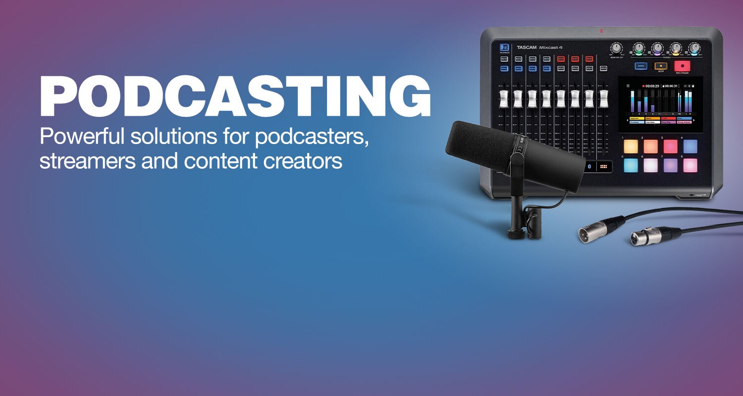Podcasting. Powerful solutions for podcasters, streamers and content creators.