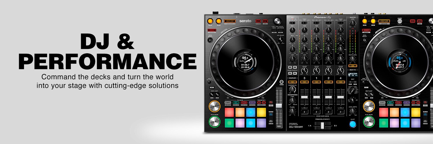 DJ & Performance. Command the decks and turn the world into your stage with cutting-edge solutions