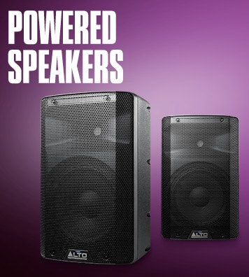 Powered speakers.