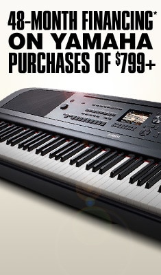 48 month financing on Yamaha purchases of 799 plus dollars.