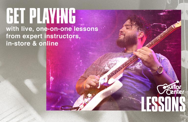 Get playing with live, one on one lessons from expert instructors, in store and online.