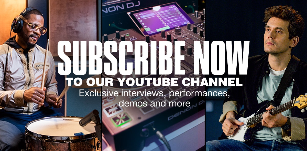 Subscribe now to our Youtube Channel. Exclusive interviews, Performances, demos and more.