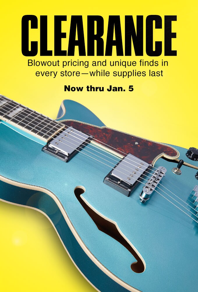 Clearance. Blowout pricing and unique finds in every store -- while supplies last. Now thur Jan.5