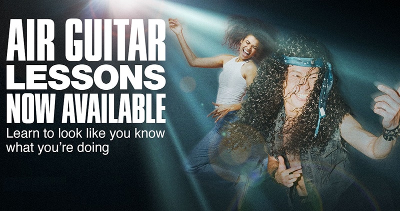 Guitar Center Expands Lessons Services to Offer Air Guitar Instruction