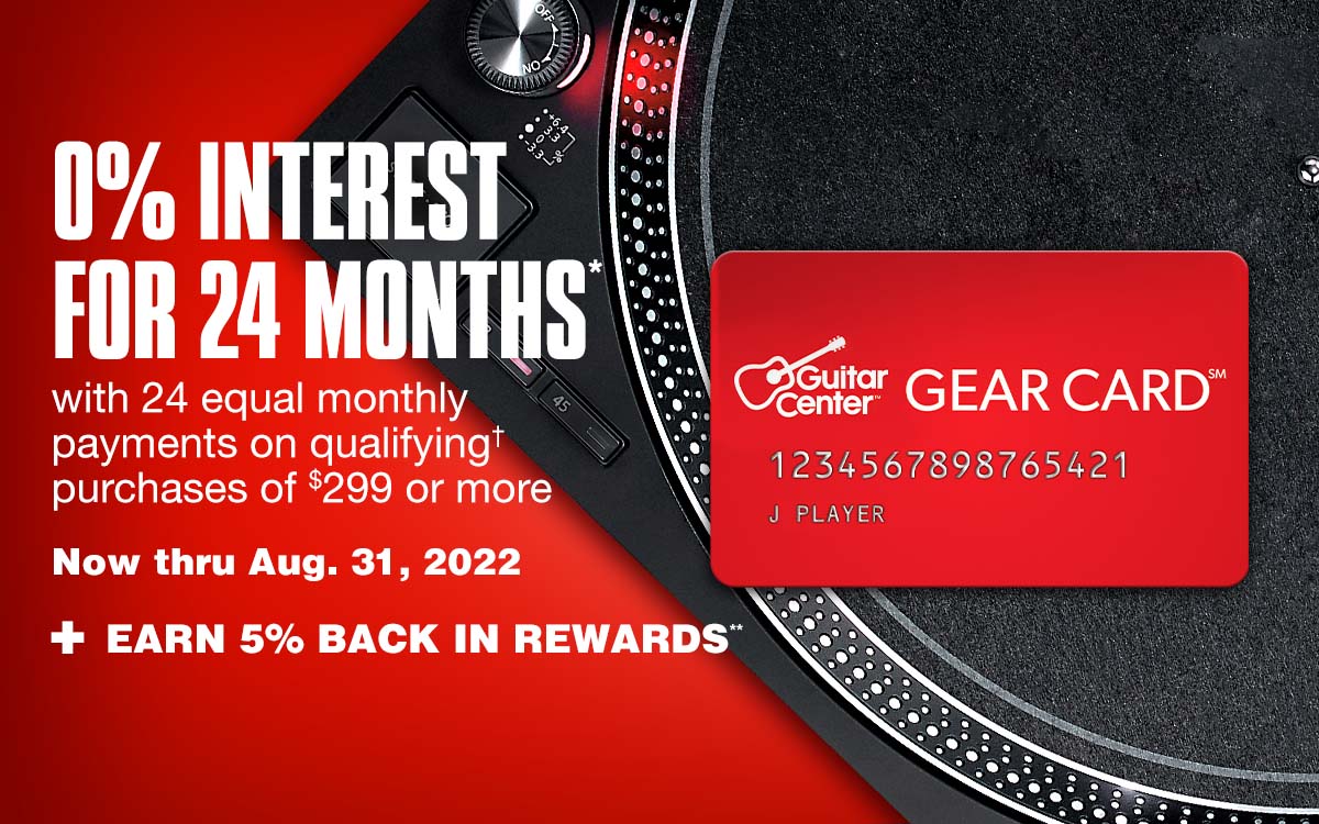 0% interest for 24 months with 24 equal monthly payments on qualifying purchases of 299 dollars or more. Now thru August 31, 2022 plus Earn 5% back in rewards.